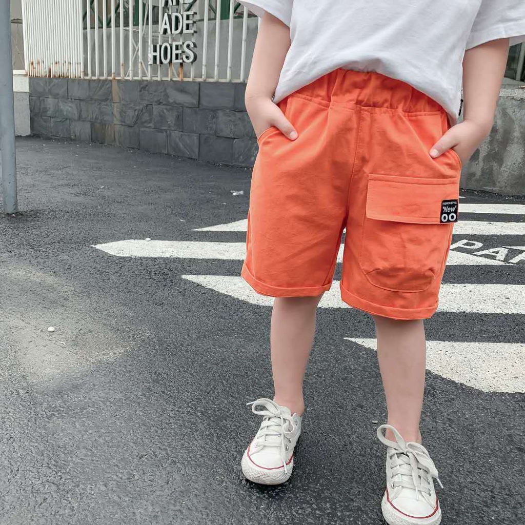 Quần Short Cotton Ống Rộng Thời Trang Mùa Hè Dành Cho Bé Trai