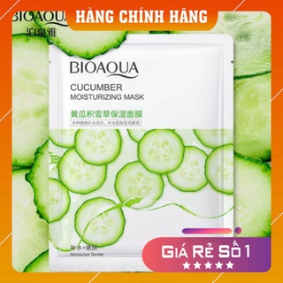 Mặt nạ ❤️𝑭𝒓𝒆𝒆𝒔𝒉𝒊𝒑❤️ Mặt nạ dưa leo BIOAQUA chứa vitamin C giúp giảm sạm da hiệu quả