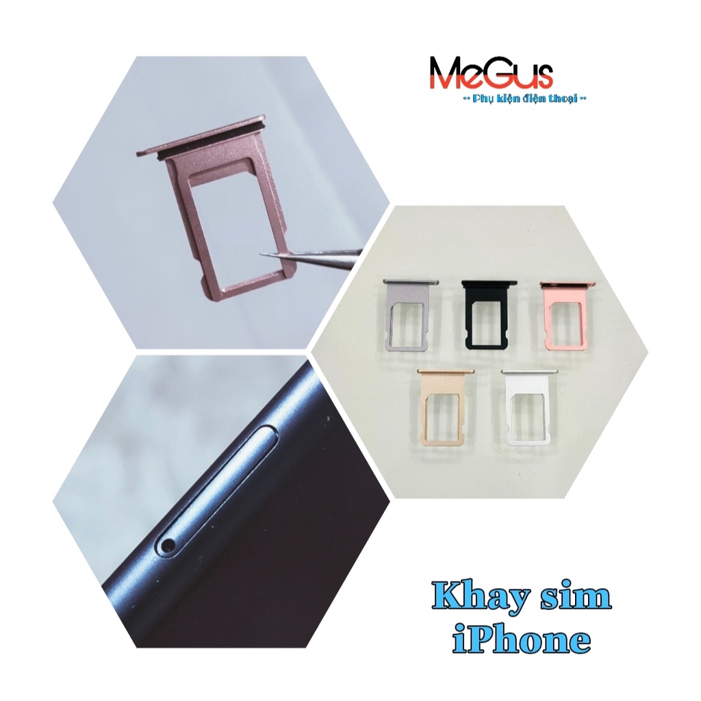 Khay đựng sim 6s/ 6sp/ 7G/ 7p đủ màu