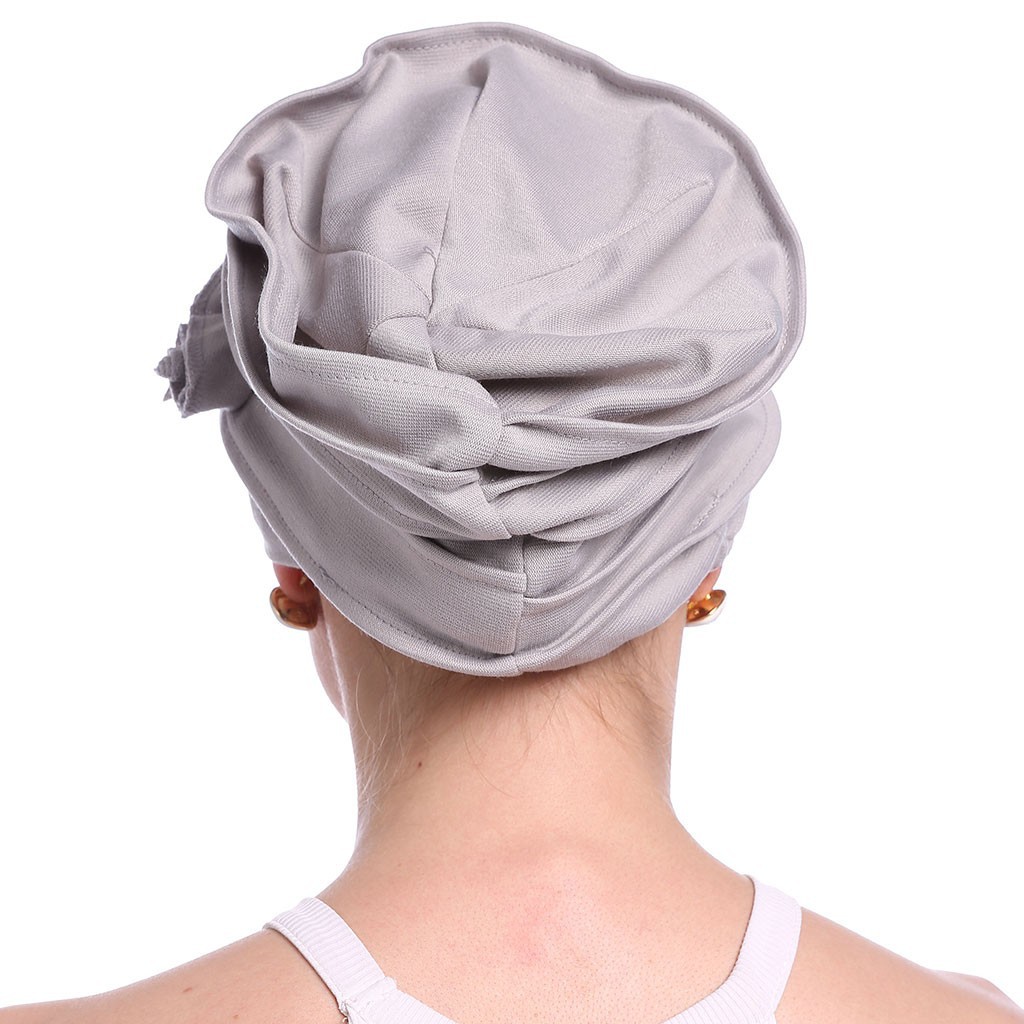 Mũ len hijib trùm đầu họa tiết hoa thời trang mùa hè cho nữ theo đạo Hồi giáo 2018 bị rụng tóc