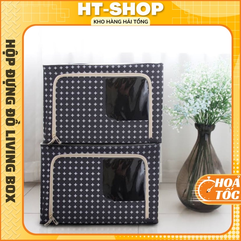 Hộp Đựng Quần Áo Chăn Màn Khung Thép Cao Cấp, Living Box Đựng Đồ Hàng Việt Nam Xuất Khẩu