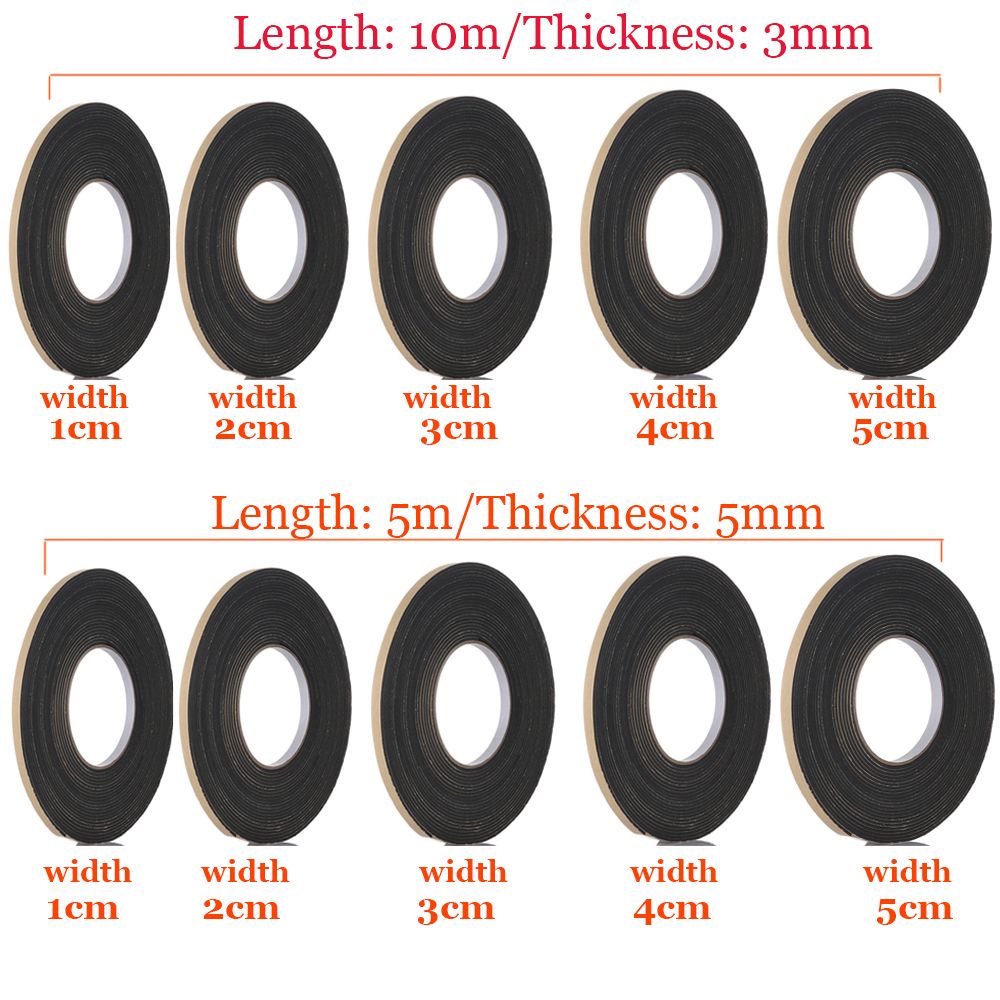 Cuộn băng keo xốp một mặt cách âm chống thấm nước dán cửa sổ nhà tắm/ nhà bếp đa năng