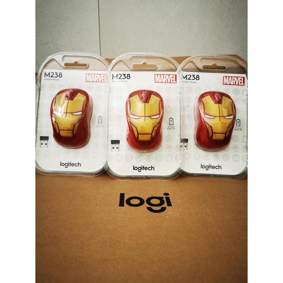 Chuột Không Dây Logitech M238 Phong Cách IRON MAN
