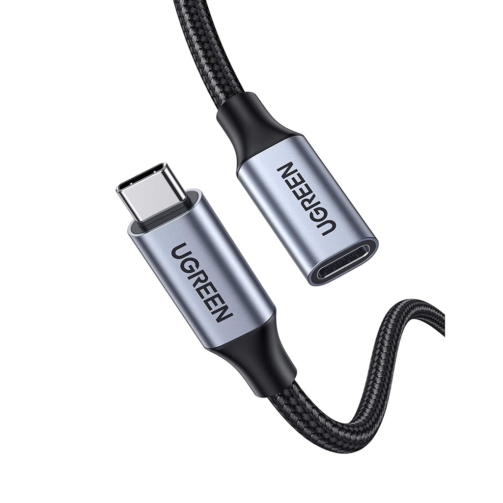 Dây cáp nối dài USB type C dài 0.5m vỏ bện nylon UGREEN US372