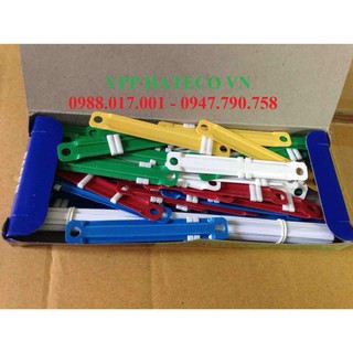 Nẹp Acco nhựa - Thanh cài acco nhựa Unicorn 968 - Xiên chứng từ (Combo 2 hộp)