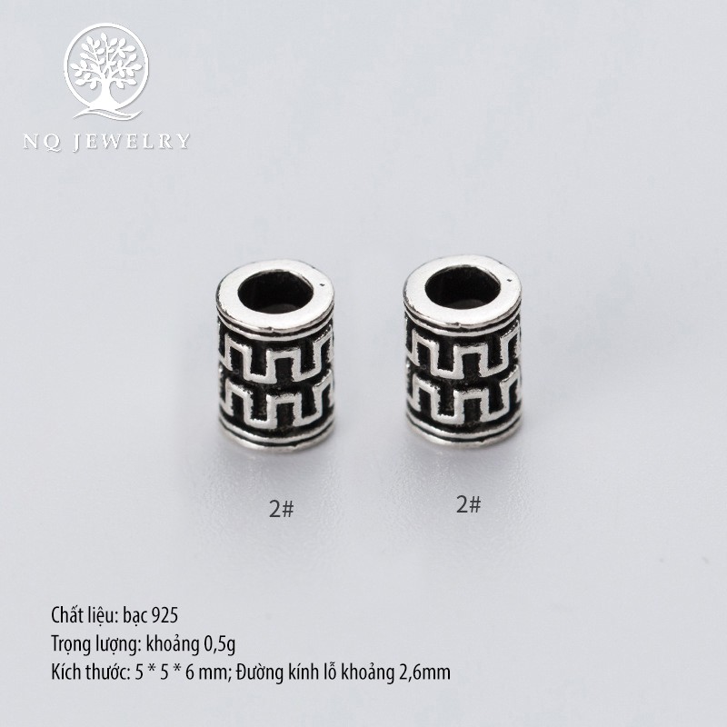 Charm bạc hình cái giếng -NQ Jewelry