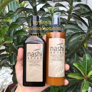 [Nashi - Italia]  Combo Tinh dầu và Xịt dưỡng phục hồi Nashi Argan