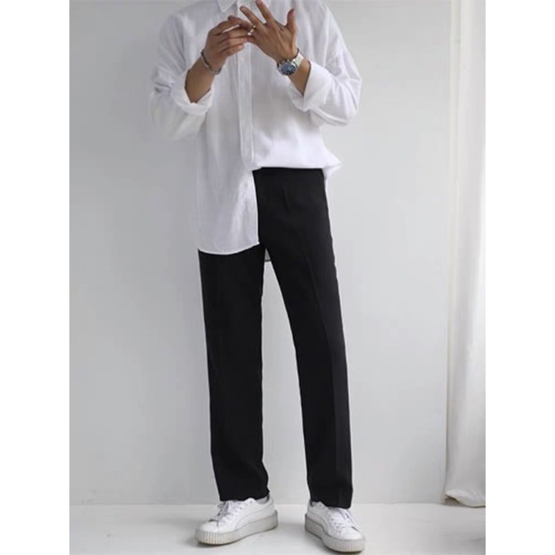 QUẦN TÂY ĐEN SUÔNG ĐEN NAM HÀN QUỐC | BigBuy360 - bigbuy360.vn