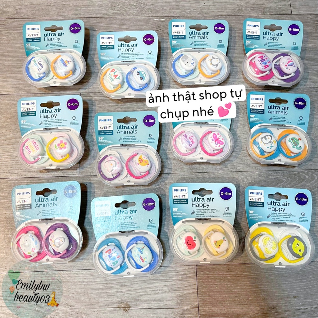 Ti giả Avent chỉnh nha cho bé từ 0 - 18 tháng