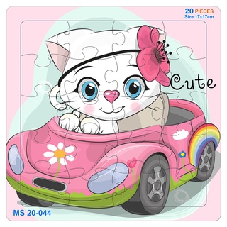 Bộ tranh xếp hình 20 mảnh - mèo cute