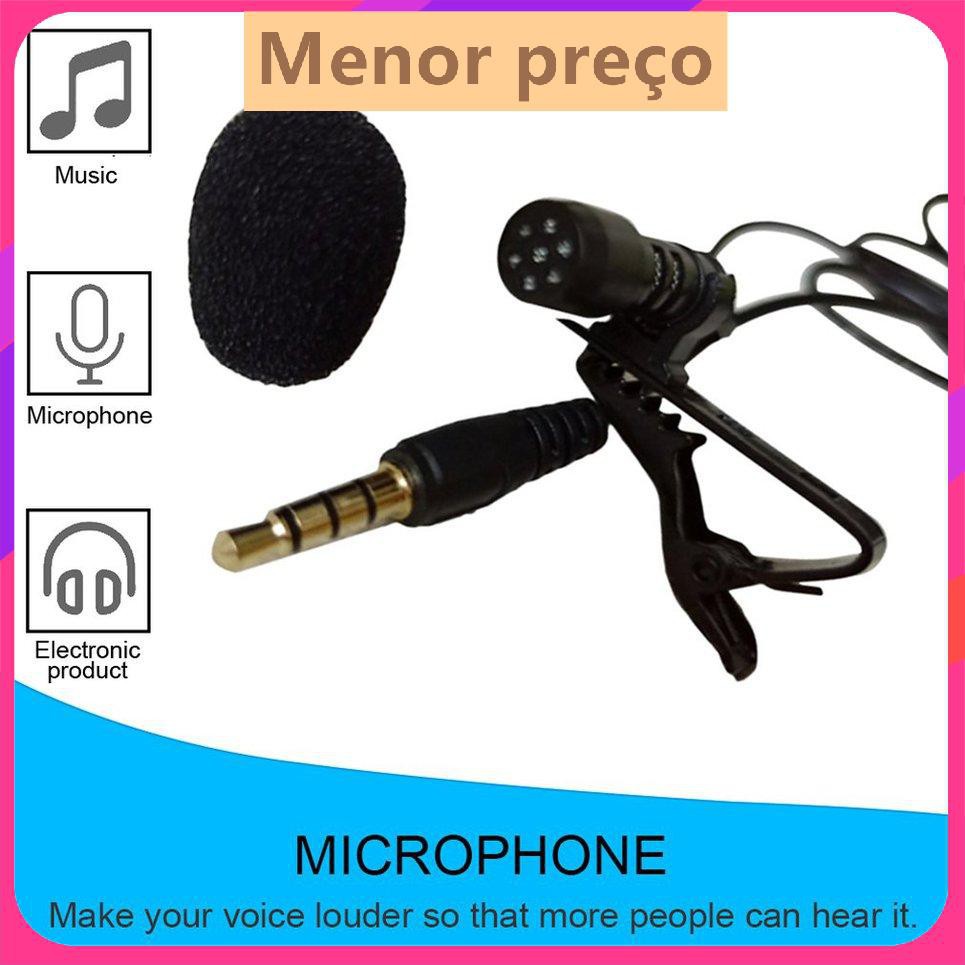 JinKai Mini 3.5mm Microphone Ve áo Lavalier Kẹp Mic cho hội nghị