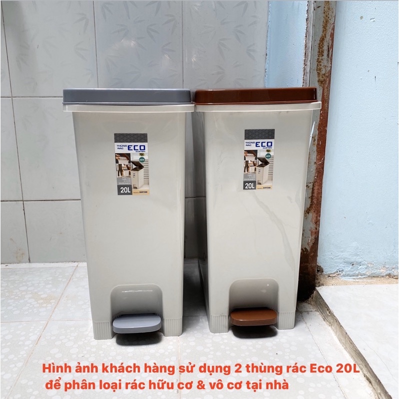 Thùng Rác Eco Duy Tân 1 Ngăn 20L