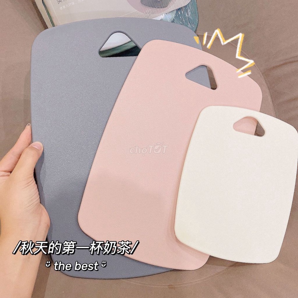 (giá sỉ)Combo 3 Thớt Nhựa Kháng Khuẩn Nhiều Màu, Khử Mùi, Chống Nấm Mốc, Chống Trượt
