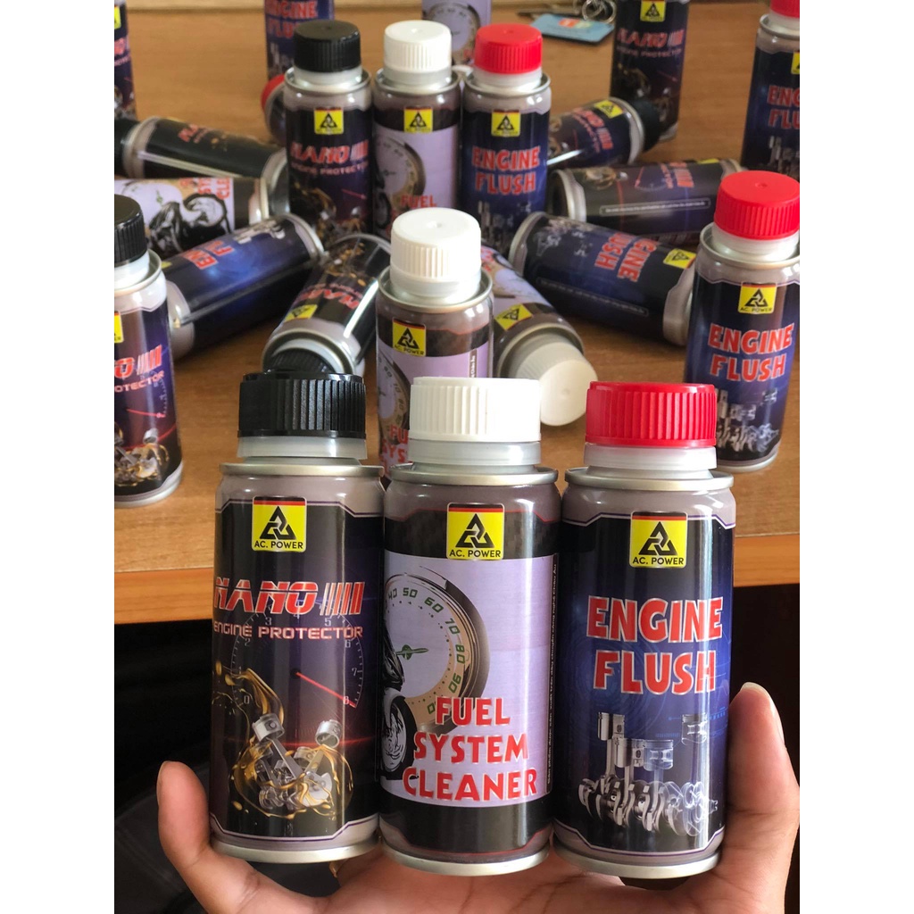 Combo 3 chai DUNG DỊCH XÚC RỬA ĐỘNG CƠ, phụ gia xăng nhớ NANO BẢO VỆ ĐỘNG CƠ nhớt tối ưu bám dinh nhớt