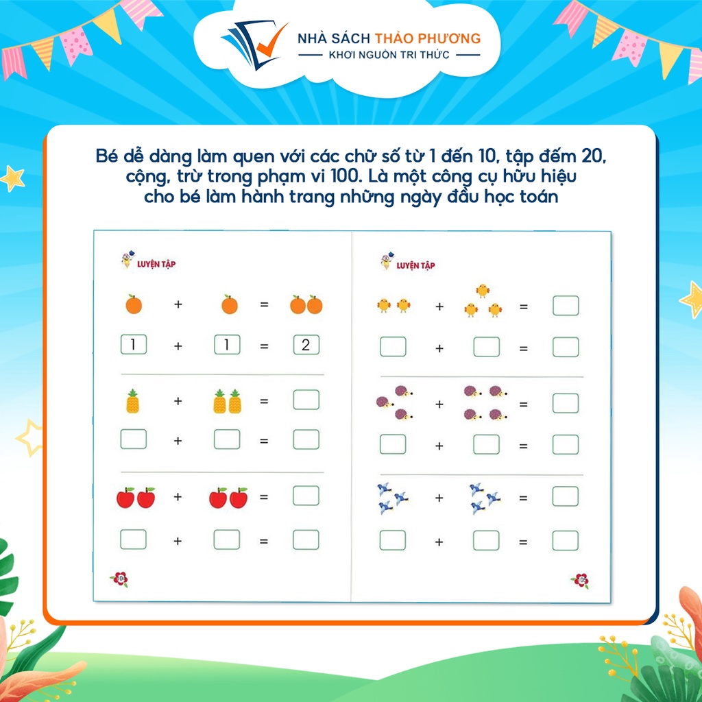 Sách - Toán Tư Duy - Dành cho trẻ em từ 4 - 6 tuổi