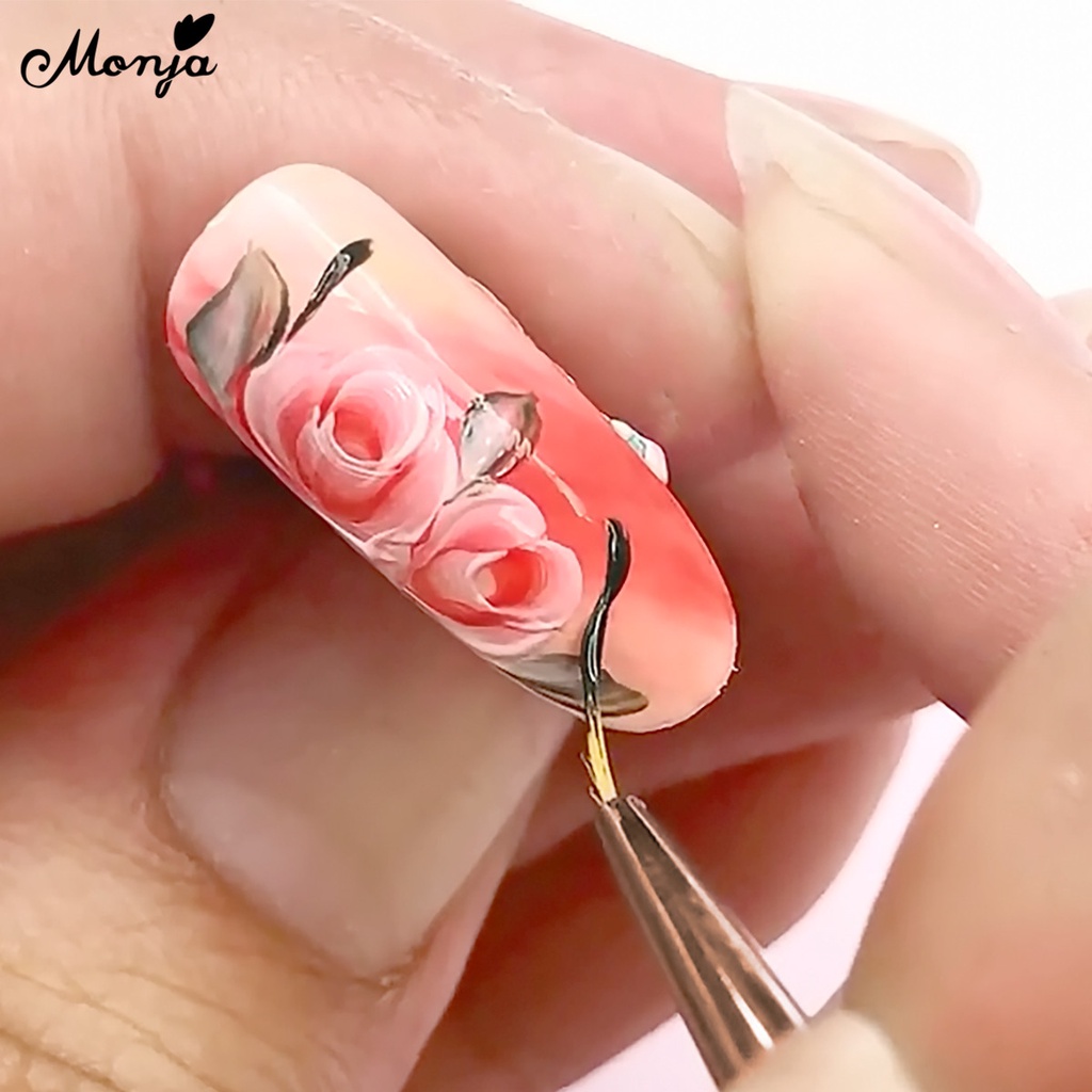MONJA Bộ cọ vẽ móng chuyên dụng thời trang