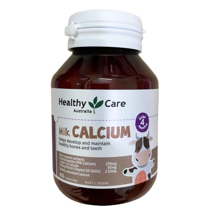 Viên nhai Calcium + Vitamin D3 Kids Chewable Healthy Care Cho Trẻ Từ 4 Tháng Ttuổi Trở Lên