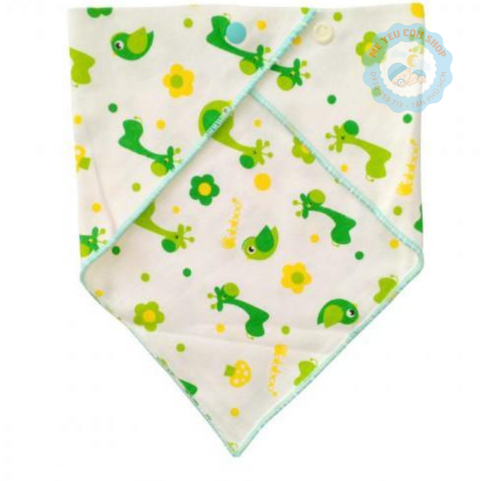 Khăn yếm cotton tam giác in hình BABIBOO (katydang)