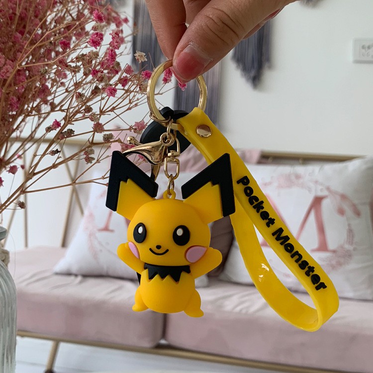 Móc Khóa Hình Pokemon Pikachu Dễ Thương