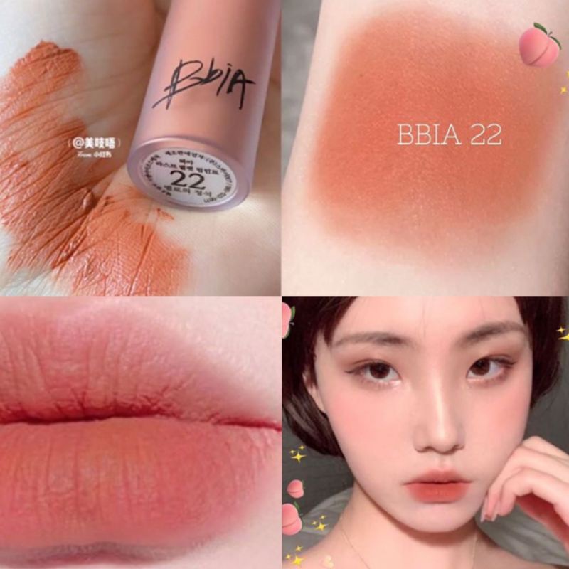 Son kem bbia hàng handmade nắp đỏ ver5 mịn môi