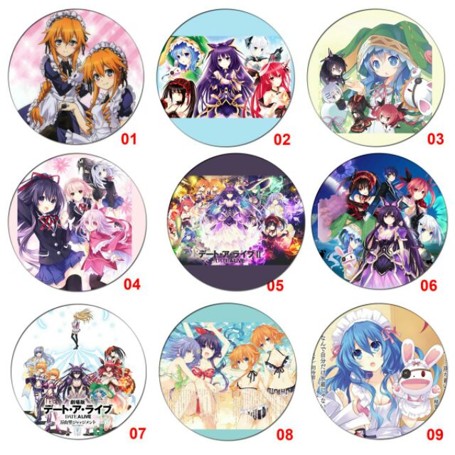 Huy hiệu anime DATE ALIVE
