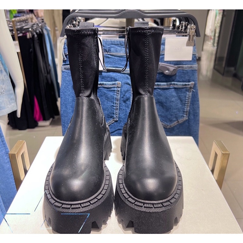 Chunky boots za.ra đế cao . ảnh thật