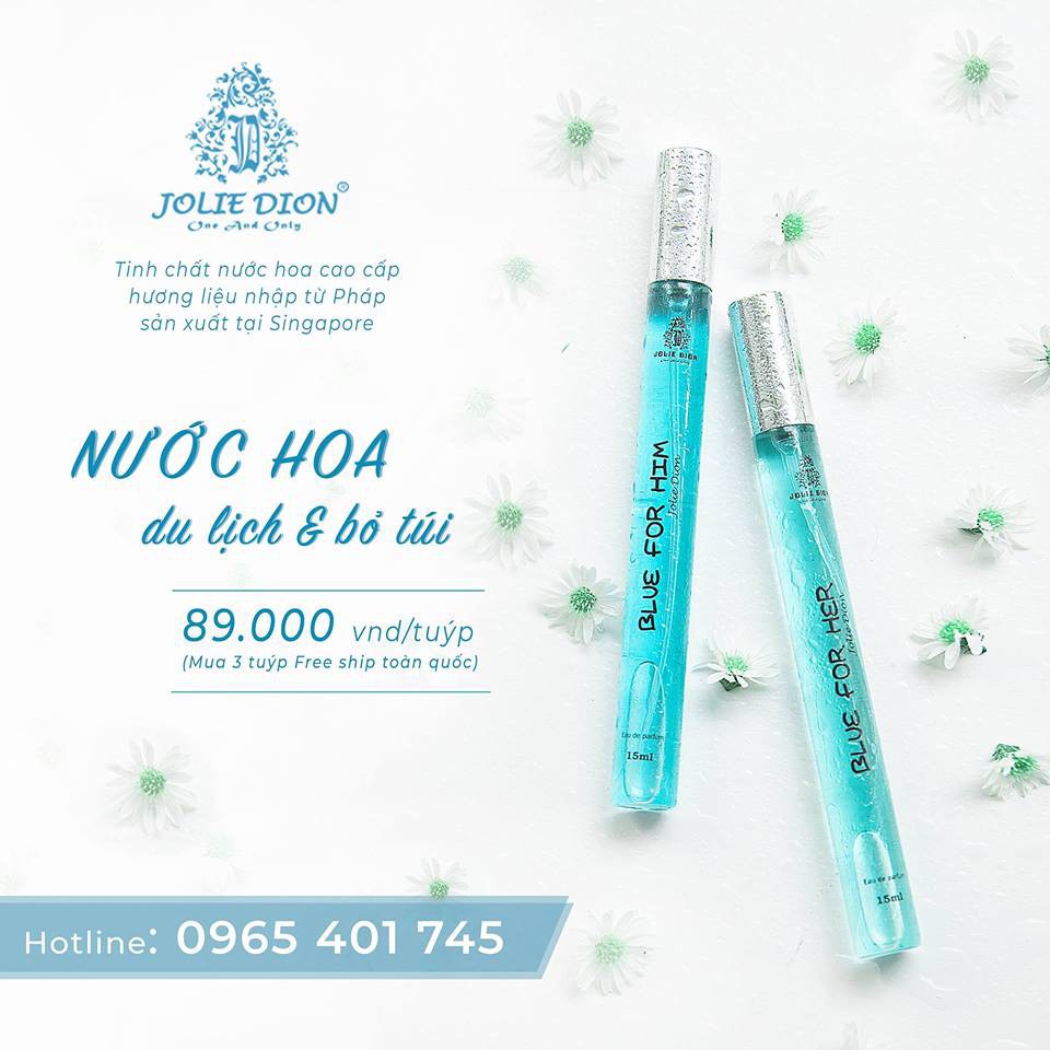 {chính hãng} NƯỚC HOA CAO CẤP NỮ BLUE FOR HER; HIM 15ML