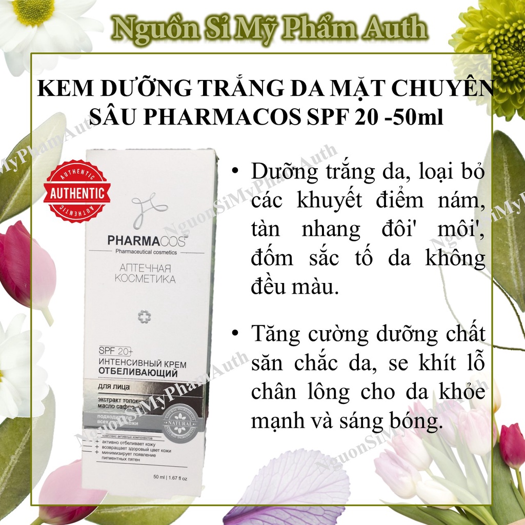 Kem dưỡng trắng da mặt chuyên sâu Pharmacos