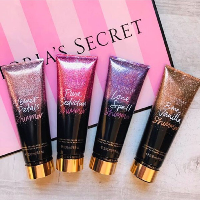 [Auth] Bộ Sưu Tập Kem Dưỡng Thể Nước Hoa Toàn Thân Có Nhũ Victoria’s Secret Shimmer 236ml