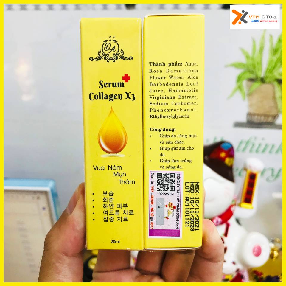 Combo Mỹ phẩm Đông anh Collagen X3 - Full Bộ Mặt 8 Sản phẩm - Hàng Chính hãng