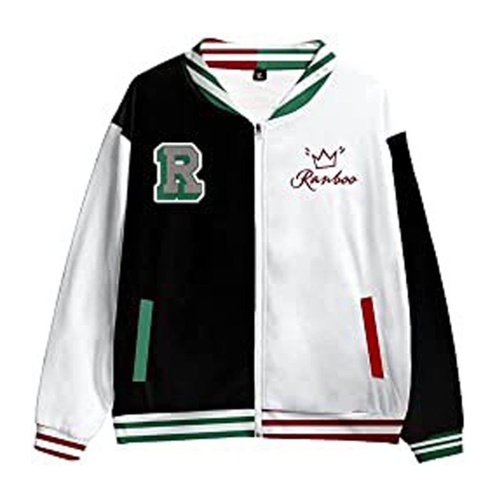 Ranboo Áo Khoác Bóng Chày In Logo Dream Team SMP 3D Đáng Yêu Cỡ 6XL Cho Nam Nữ