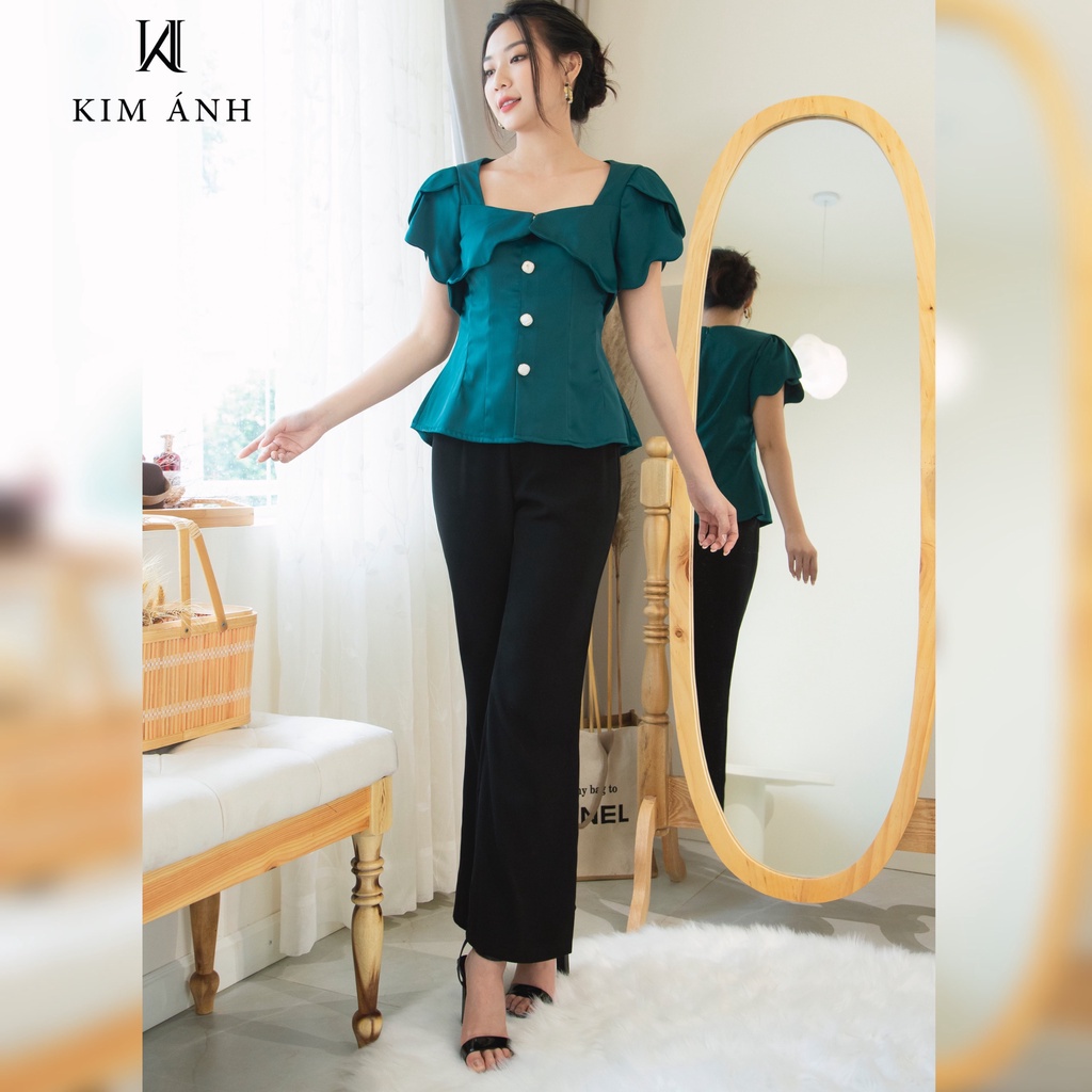 Áo Sơ Mi Nữ Kiểu Nữ , Áo Sơ Mi Nữ Công Sở Kim Ánh Trẻ trung, Thanh Lịch | BigBuy360 - bigbuy360.vn