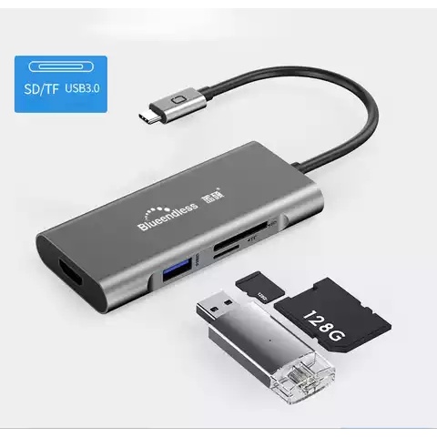 Hub type c,Hub usb type c hdmi cho macbook đa năng 7 in 1 chính hãng Blueendbless