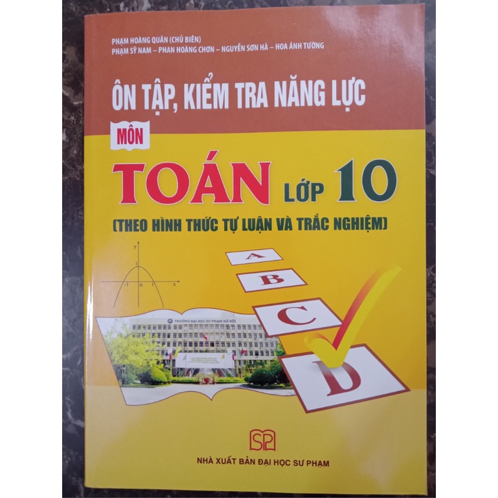 Sách - Ôn tập kiểm tra đánh giá năng lực môn Toán lớp 10