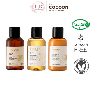 Sữa rửa mặt Cocoon 140ml: Gel Bí Đao, Gel hoa Hồng, Nghệ Hưng Yên
