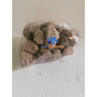 Nham thạch trắng - Đá Lông Vũ vật liệu lọc vi sinh rất tốt cho bộ lọc nước hồ cá 1kg