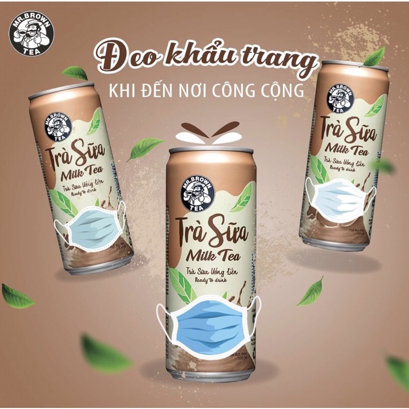 Trà Sữa Mr.Brown Hương Vị Trà Sữa Đài Loan Lon 320ml
