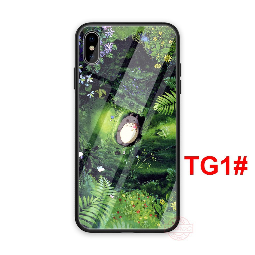 📲 Ốp điện thoại mặt kính cường lực in hình my neighbor totoro cho iphone 6/6s/6+/6s+/7/8/7+/8+/x/xs/xs max/xr - A1144