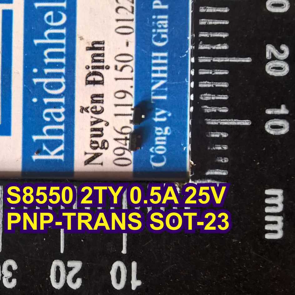 S8550 2TY 0.5A 25V PNP-TRANS SOT-23 (50 con) kde1544