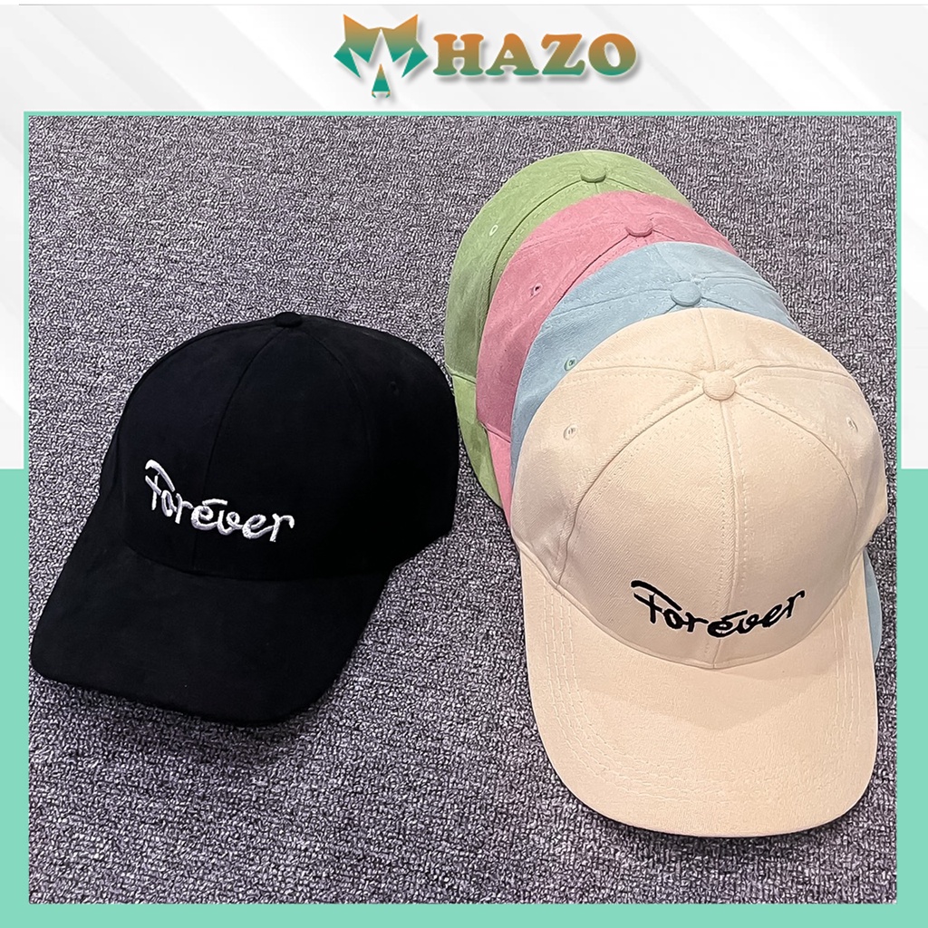 Mũ Lưỡi Trai Nón Kết Thêu Chữ Forever Fashion 390 Phong Cách Ulzzang Form Unisex Nam Nữ - Hazo