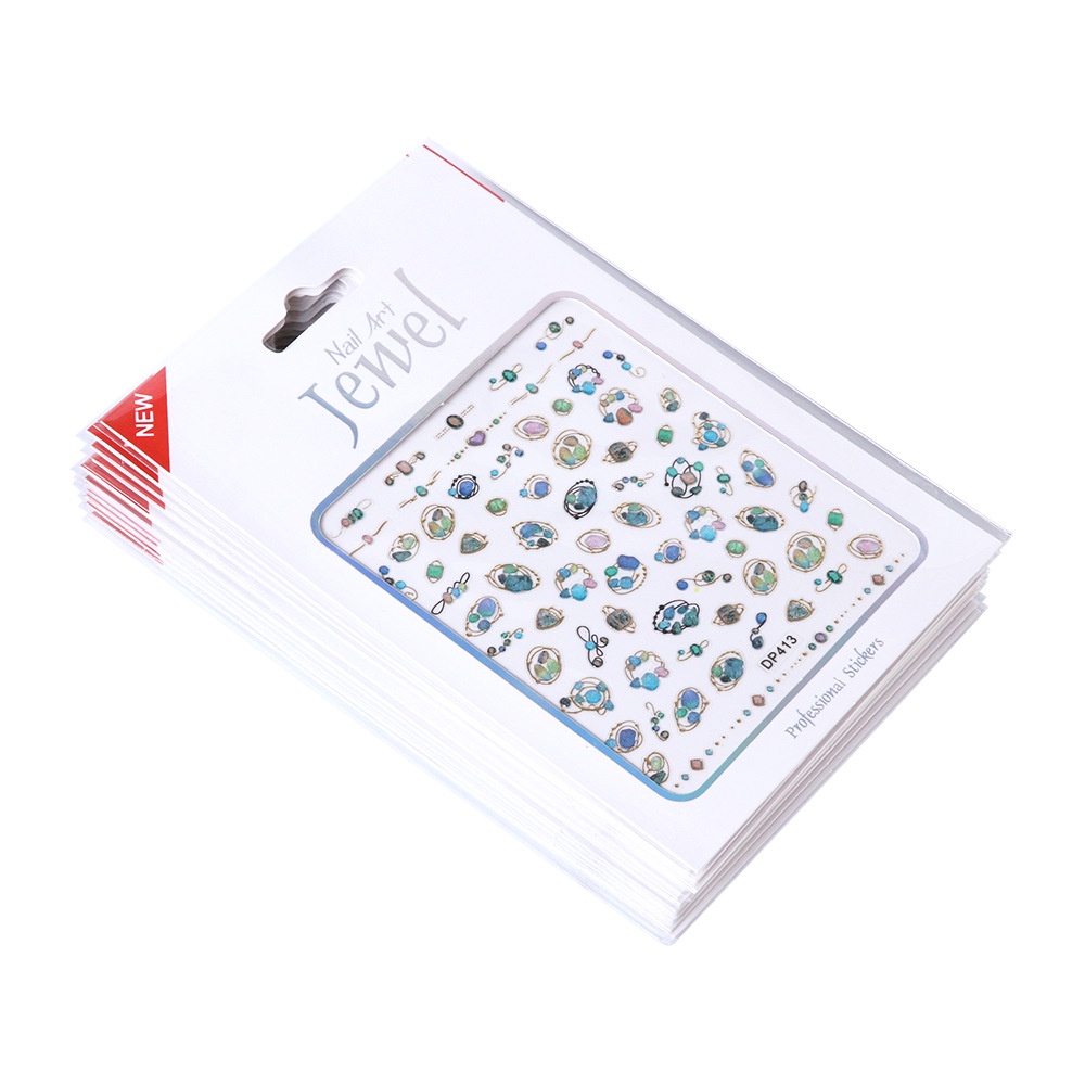 [Hàng mới về] Miếng dán trang trí móng tay họa tiết galaxy 3d lấp lánh