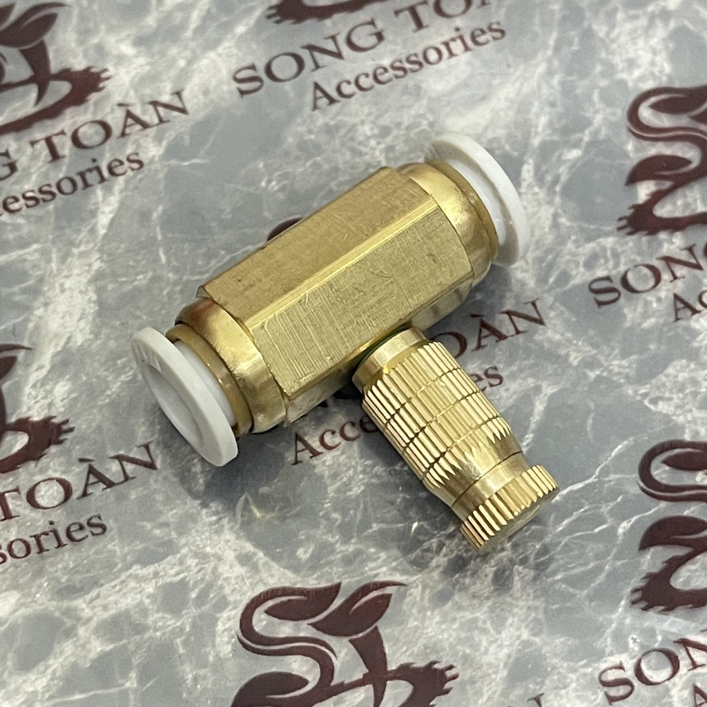 Bộ béc phun sương thân nối ống 8 mm béc sử dụng cho hệ thống phun sương Quán cafe Nhà hàng Làm mát mái