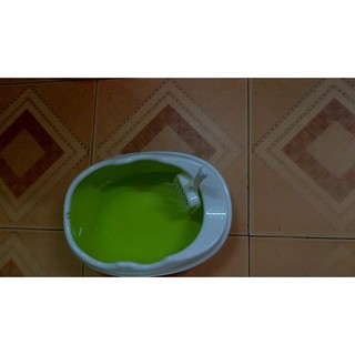 Khay vệ sinh hình trứng cho chó mèo (kèm xẻng)