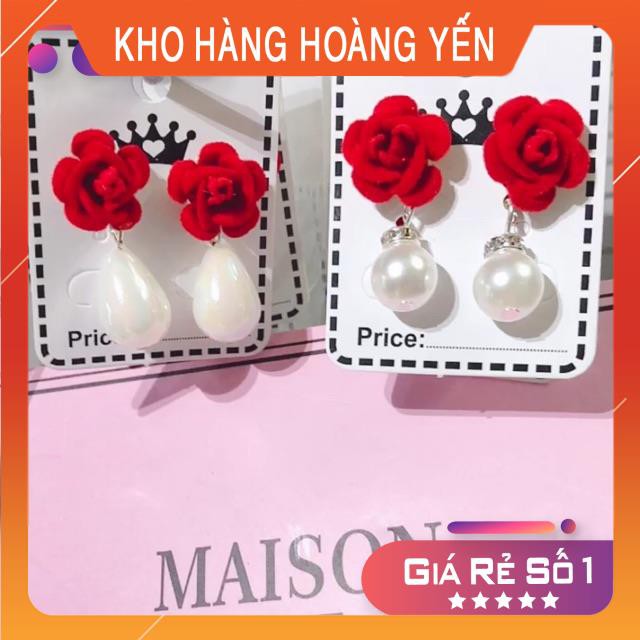 Đôi bông tai hoa hồng