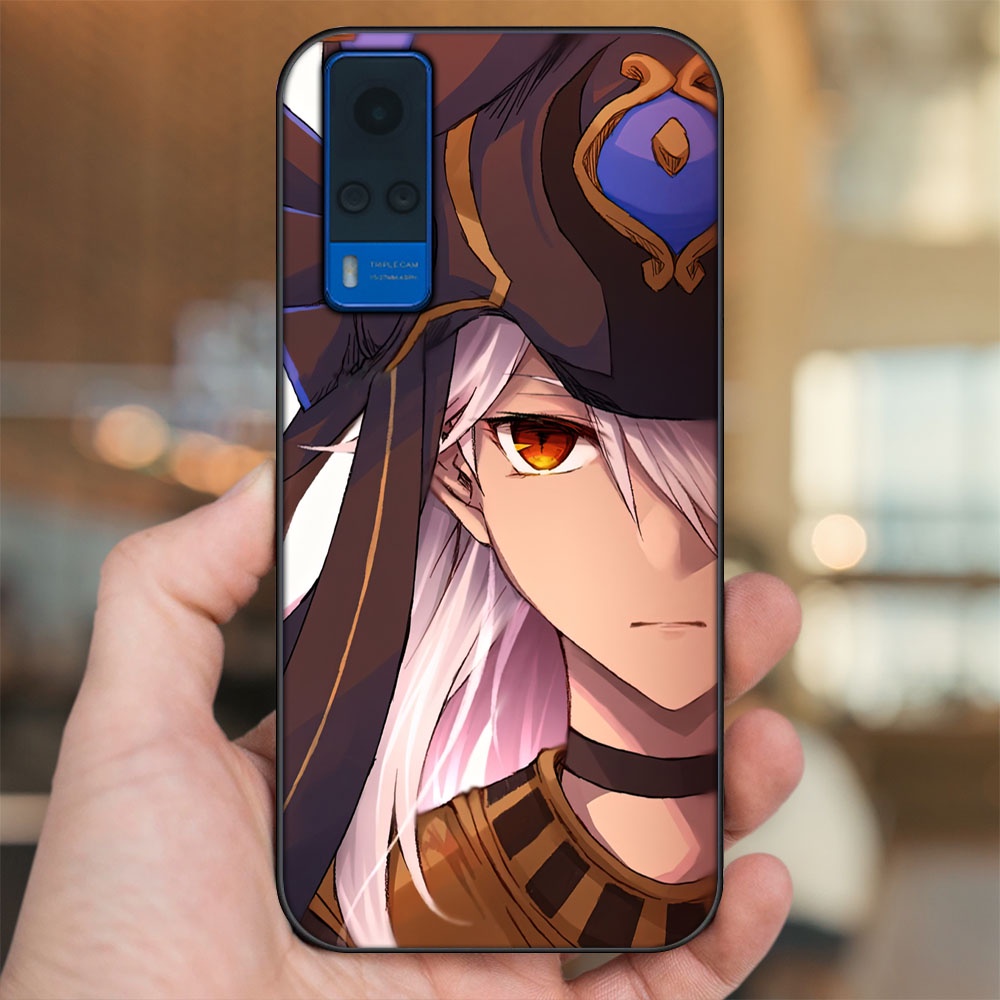 Ốp lưng Vivo Y51 2020, Y53s viền đen in hình Cyno Genshin Impact