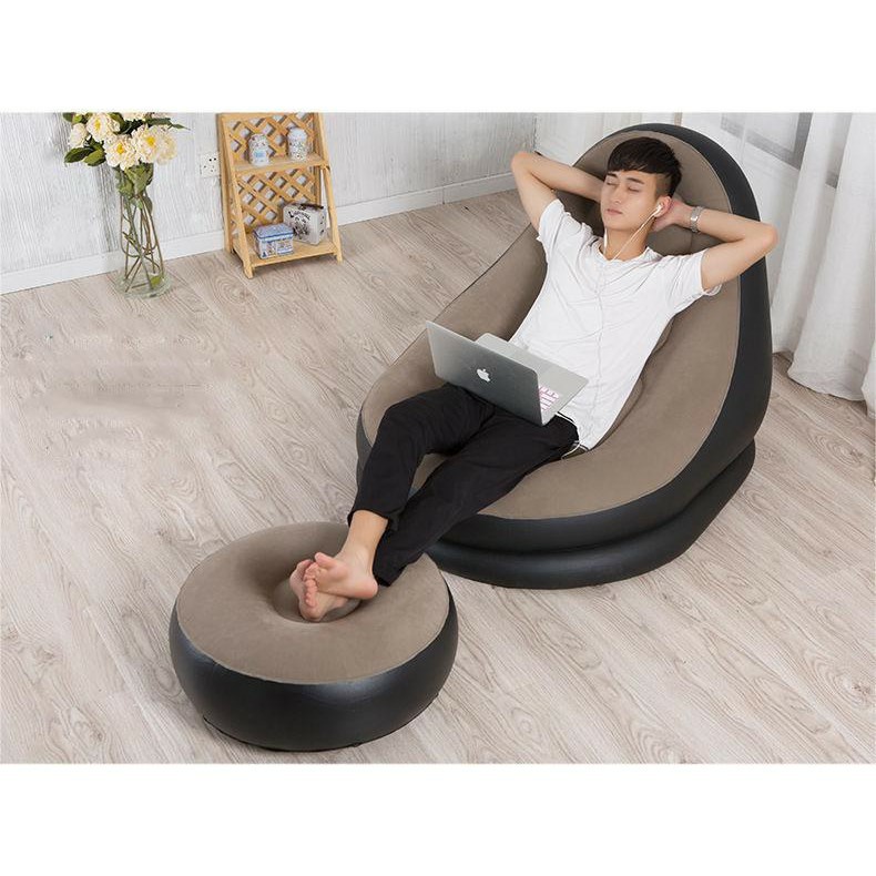 Ghế hơi, ghế hơi tựa lưng + tặng kèm đôn => bảo hàng 6 tháng