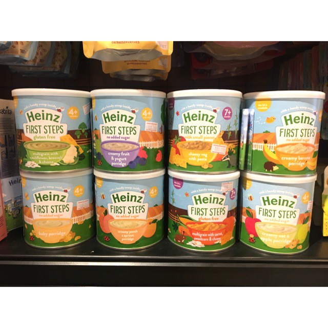 Bột ăn dặm Heinz hàng Nội địa Anh đi Air.