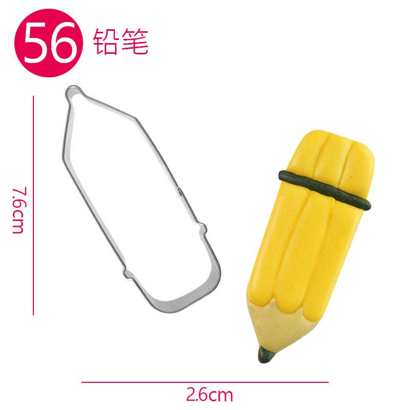 Khuôn Cắt Bánh Hình Bút Chì Bằng Thép Không Gỉ