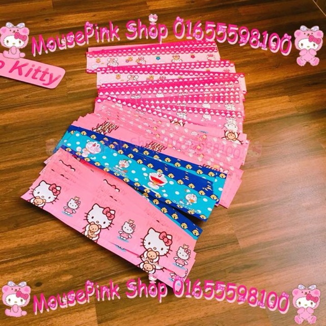Combo 10m viền tường kitty và doremon của khách
