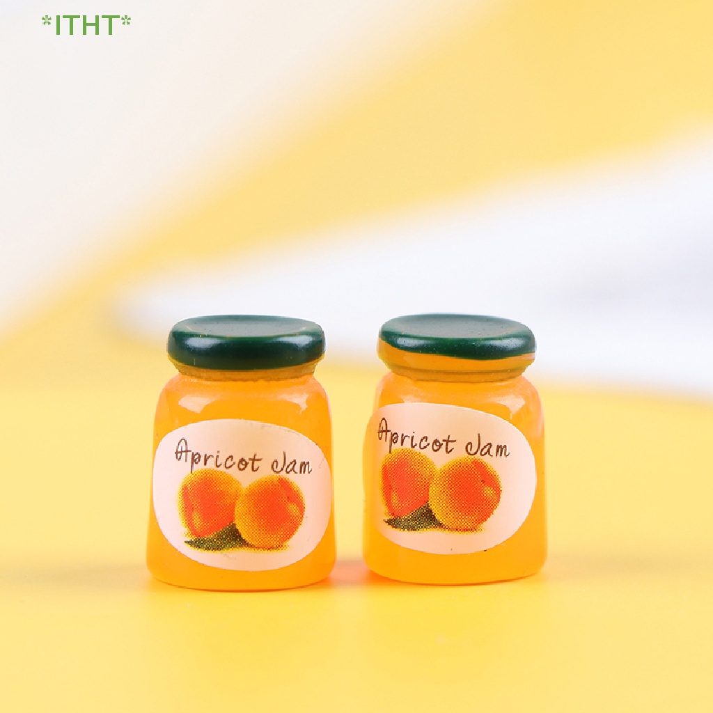 Bộ 2 Hũ Mứt Trái Cây Đồ Chơi Mini Cho Nhà Búp Bê Mới